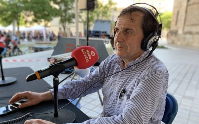 August Serra durant la Fira de les Entitats de la Festa de l'Esport | Pau Vituri